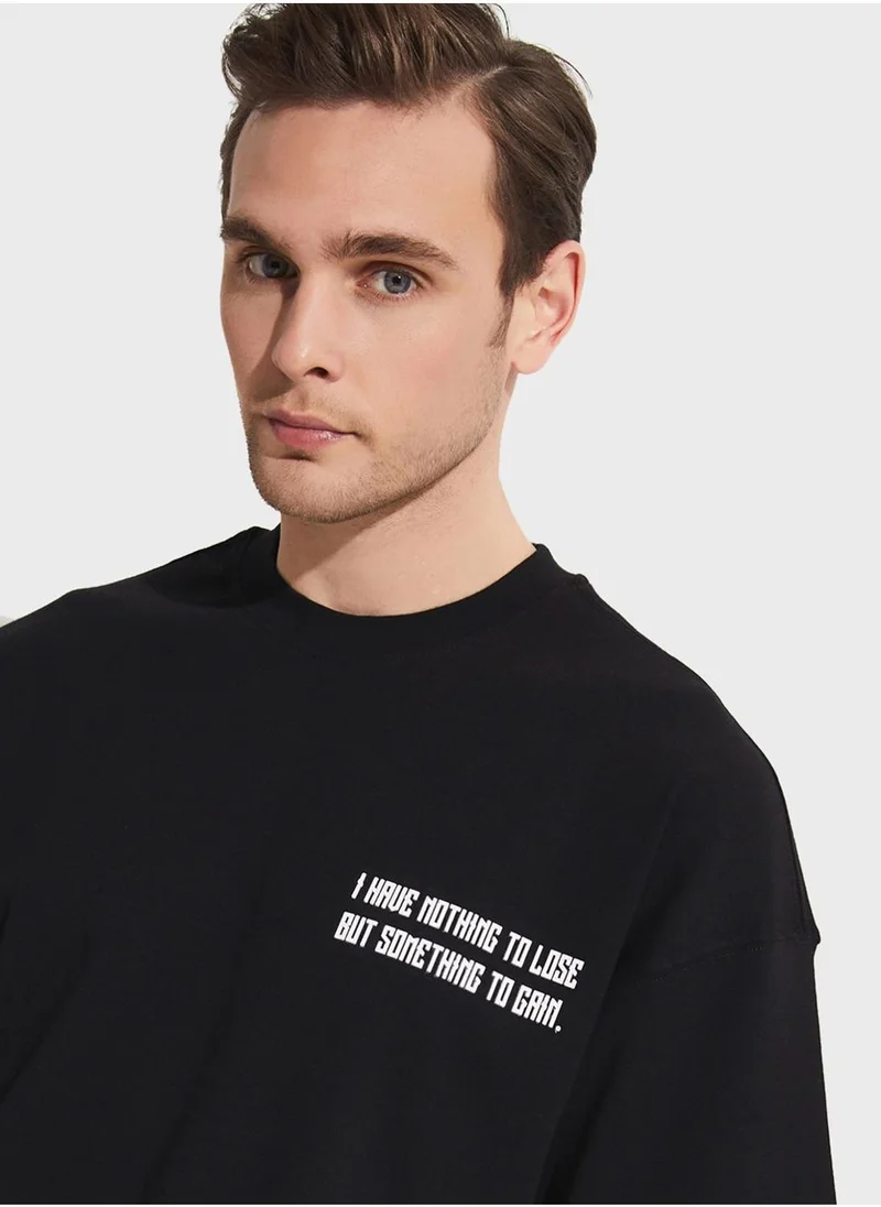 JUNE Printed Crew Neck T-Shirt