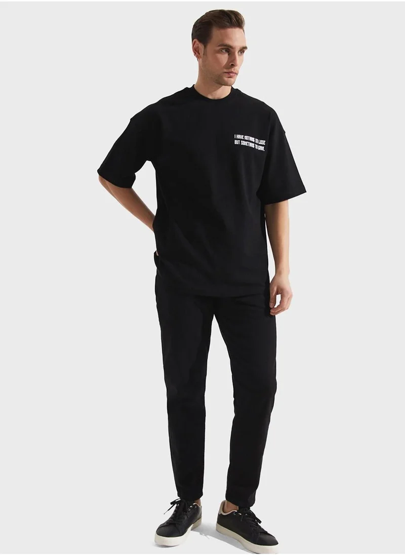 JUNE Printed Crew Neck T-Shirt