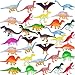 HOXBUR 64Pcs Mini Dinosaur Figures Assorted Small Plastic Dinosaur Toys for Cake Toppers Easter Eggs Filler - Image 2