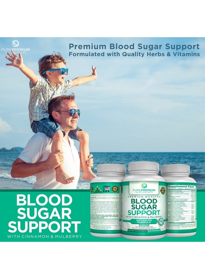 PUREPREMIUM SUPPLEMENTS مكمل دعم سكر الدم من بيور بريموم لدعم سكر الدم الطبيعي وعمليات الأيض للجلوكوز تركيبة متقدمة لدعم صحة سكر الدم مكملات عشبية طبيعية 60 كبسولة - Image 5