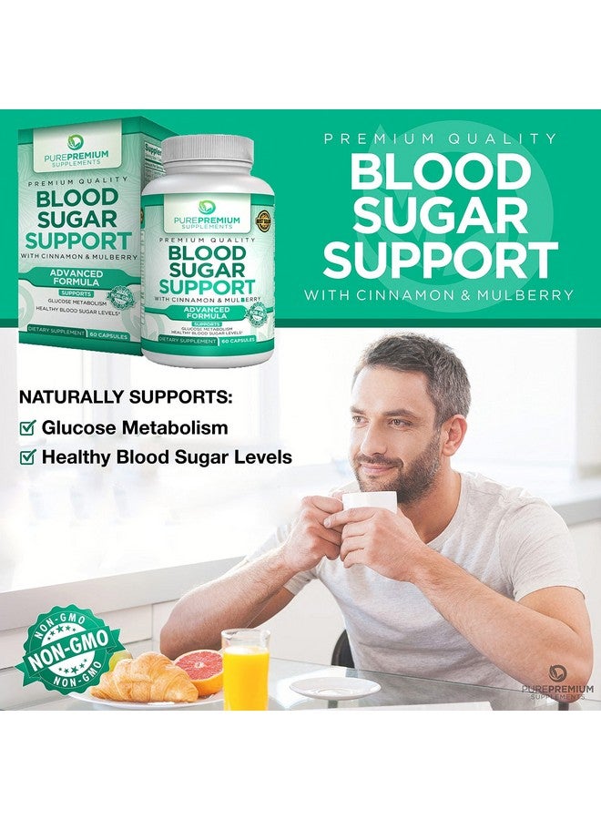 PUREPREMIUM SUPPLEMENTS مكمل دعم سكر الدم من بيور بريموم لدعم سكر الدم الطبيعي وعمليات الأيض للجلوكوز تركيبة متقدمة لدعم صحة سكر الدم مكملات عشبية طبيعية 60 كبسولة - Image 4