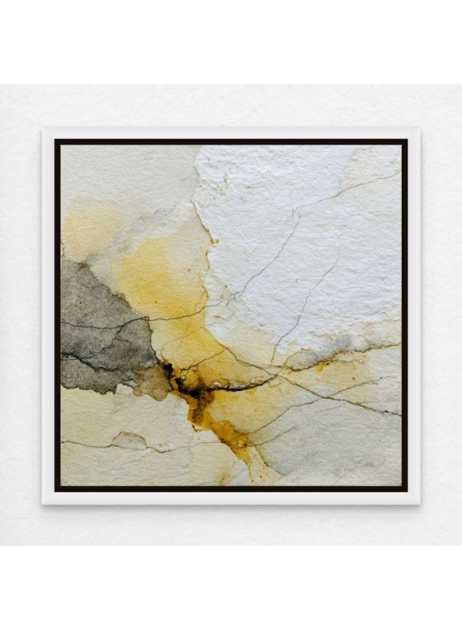 Art Decor Framed Canvas Abstract Neutral Minimalist Texture Art Square Print of Modern Abstract Art Wall Décor for Home Living Room Office.