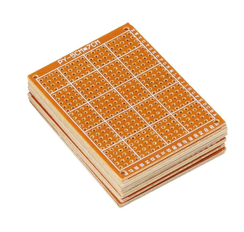 Ferwooh 10pcs PCB Board Prototype Kit Protoboard Circuit Board Breadboards 432 Holes Perfboard Universal Printed Circuit Breadboard for DIY Soldering Electronic Projects and Electronic Experiment - Image 1
