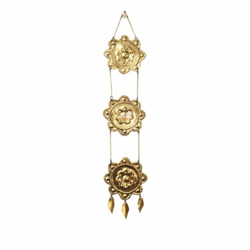 MAYAPURI Brass Chand Mala for Puja | Traditional Deity Hand Hanging Ornament | Decorative Brass Mala for God Idol & Temple Decoration | Spiritual Puja Accessory - Image 5