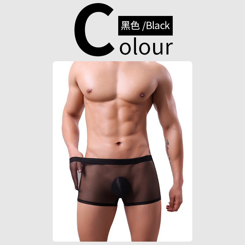 Men's Ultra-Thin Mesh Boxer Briefs - Breathable, Sexy, and Comfortable for Summer Running(Buy 1 free 1)