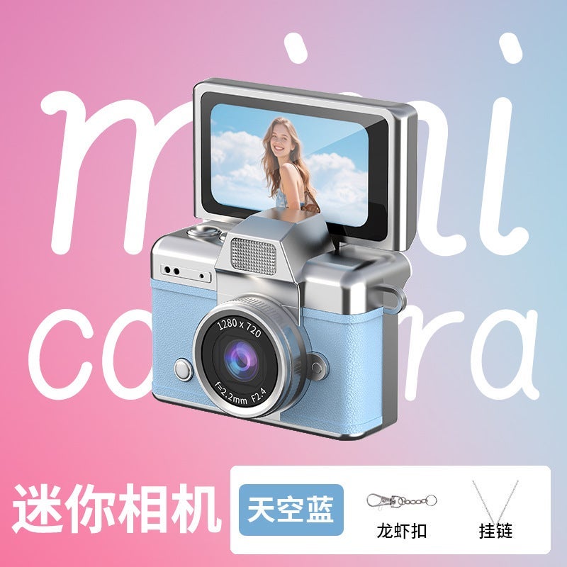 Flip Screen Mini CCD Digital Camera - Retro Portable Compact Camera for  Students - Image 1