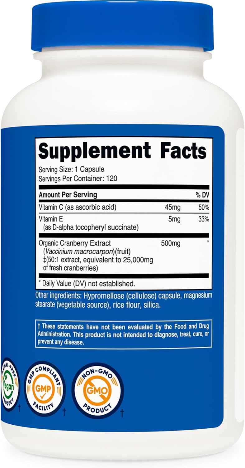 Nutricost مستخلص التوت البري من نوتريكوست 25000 ملغ 120 كبسولة مع فيتامين سي وفيتامين إي - Image 5