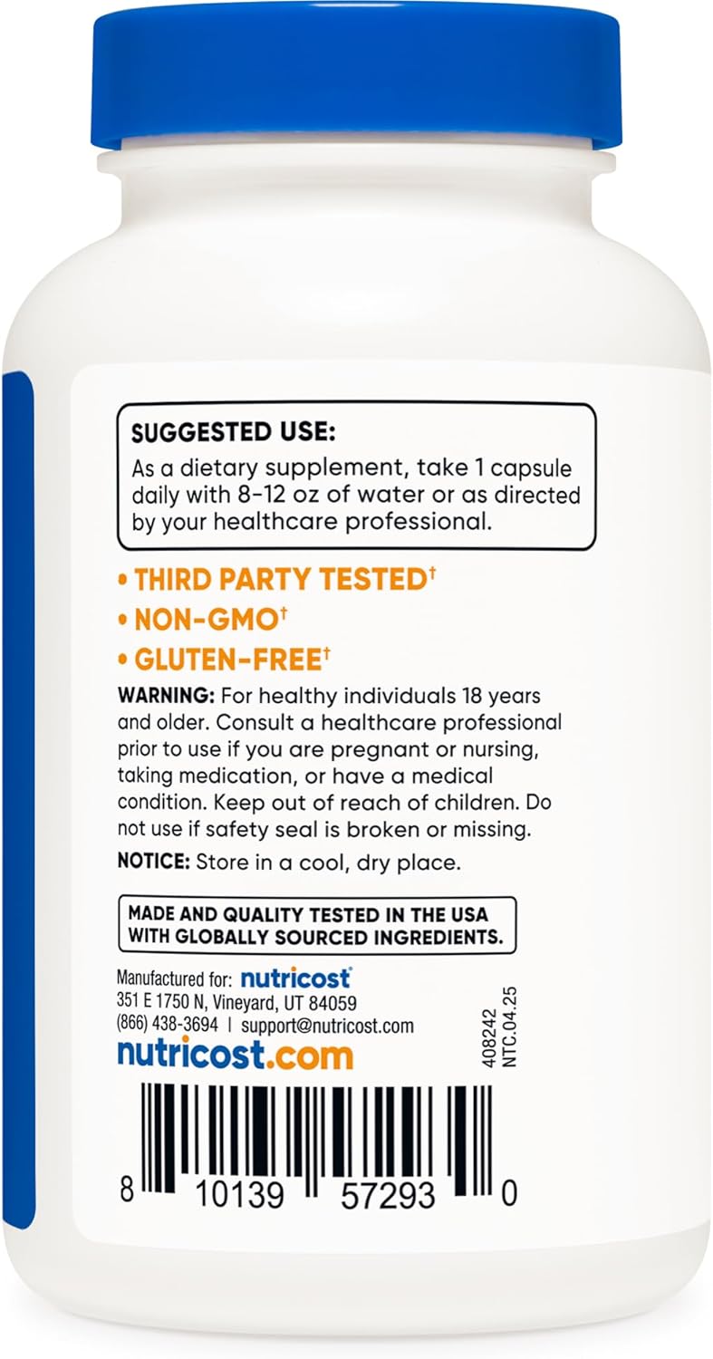 Nutricost مستخلص التوت البري من نوتريكوست 25000 ملغ 120 كبسولة مع فيتامين سي وفيتامين إي - Image 4