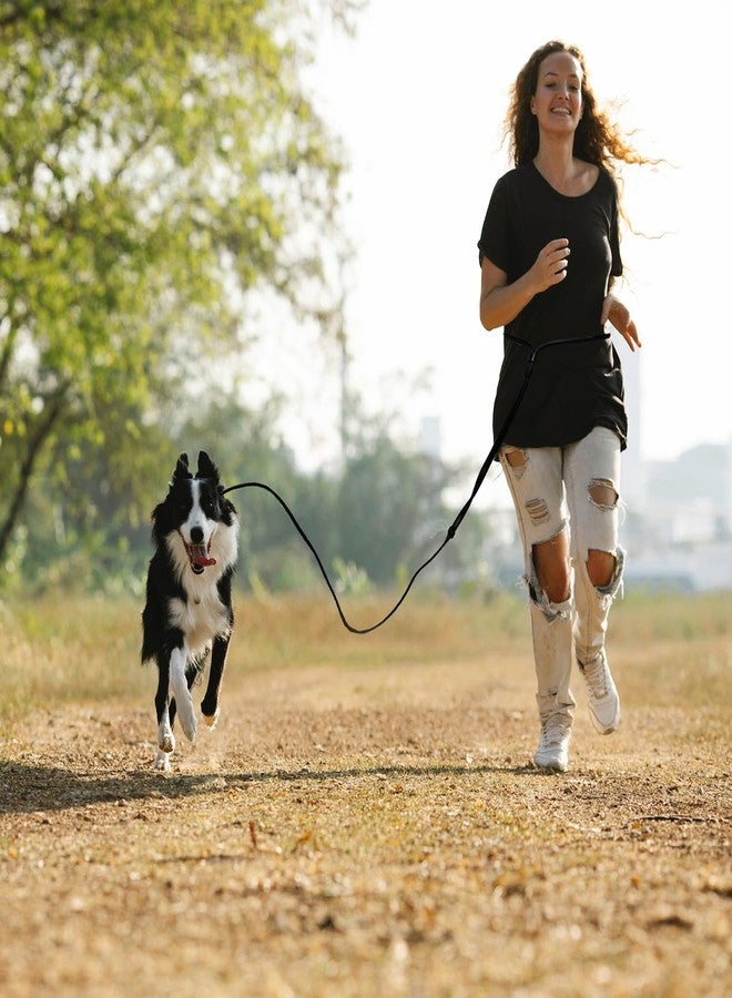 Tiesenci Hands Free Dog Leash Crossbody & Waist for Walking, 9-in-1 No Pull Dog Harness & Leash Set, Heavy Duty Waterproof Slip Lead for Large Medium Breeds (20-120lbs, Black) - Image 4