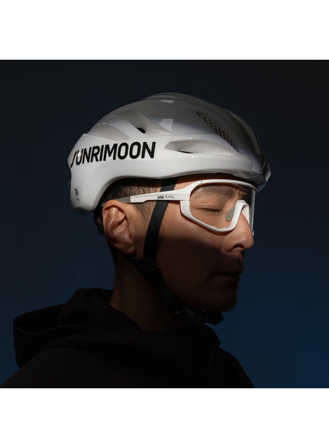 Sunrimoon Road Bike Helmet Mountain Bike Men And Women Riding Ventilation Breathable Peacock Blue-3D Edition L - Image 1