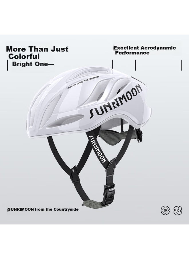 Sunrimoon Road Bike Helmet Mountain Bike Men And Women Riding Ventilation Breathable Peacock Blue-3D Edition L - Image 2