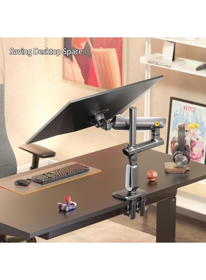 NB NORTH BAYOU NB Gaming Monitor Arm – Heavy Duty Adjustable Stand for Flat/Ultrawide/Curved Monitors 27-50 Inch, Load up to 18 kg, VESA 75/100 mm - Image 2