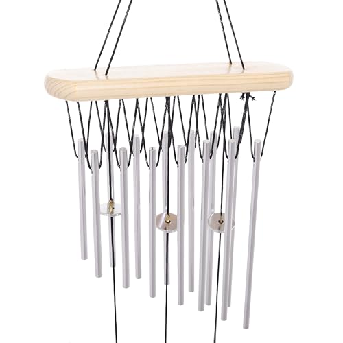 sculpmart Wind Chimes for Home Positive Energy - Hanging Bells for Home Decoration and Balcony Decor with Melody Sound (14-Pipe) - Image 4
