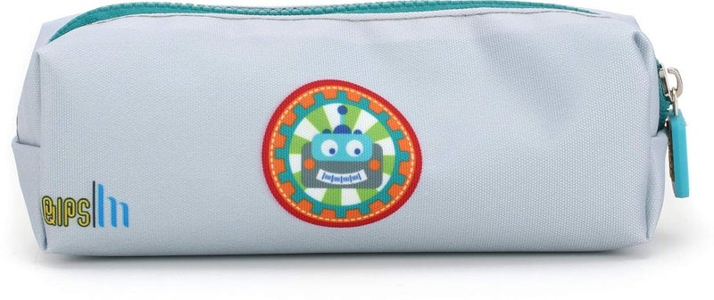QIPS Rectangular Shaped Zip Closure Printed Pencil Bag (Robot) - Image 3