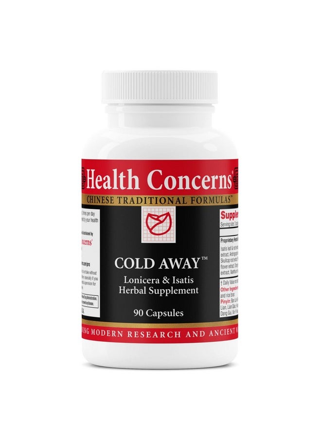 Health Concerns Cold Away - Immune Support & Defense Supplement - Chinese Herbal Supplements - 90 Capsules  - Image 1