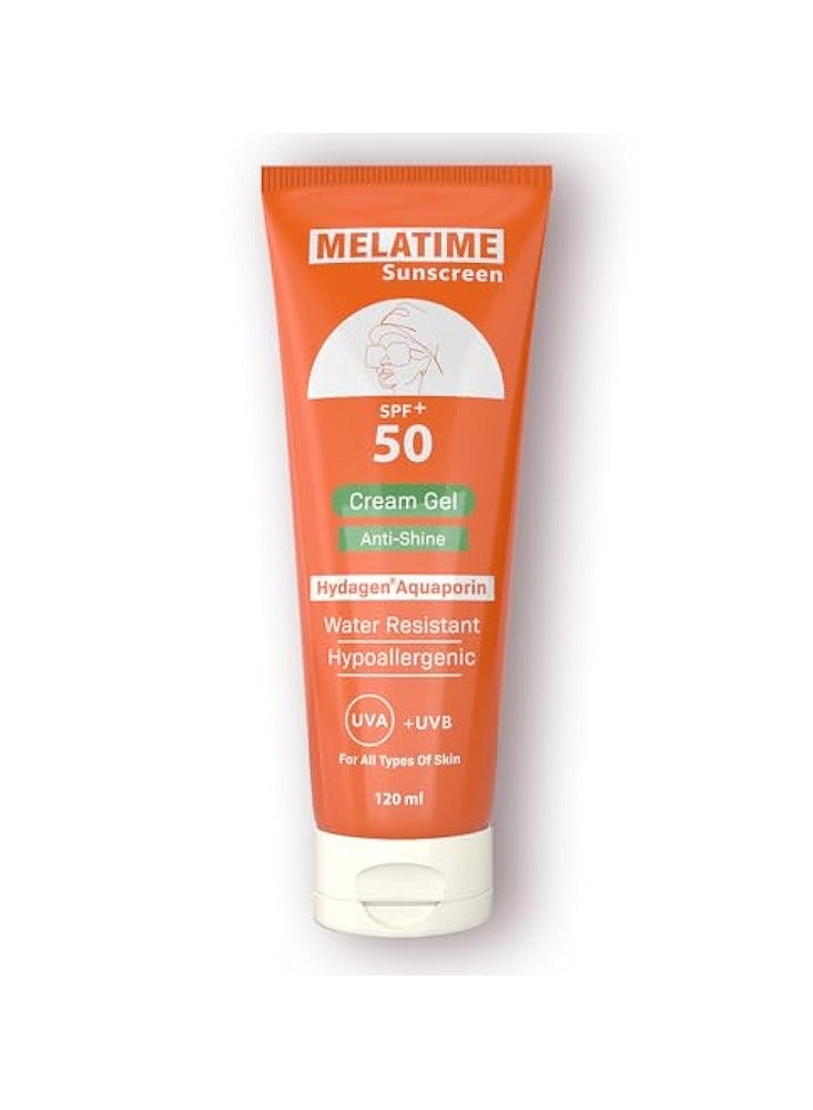 Melatime  Sunscreen Gel Cream SPF 50 - 120ml