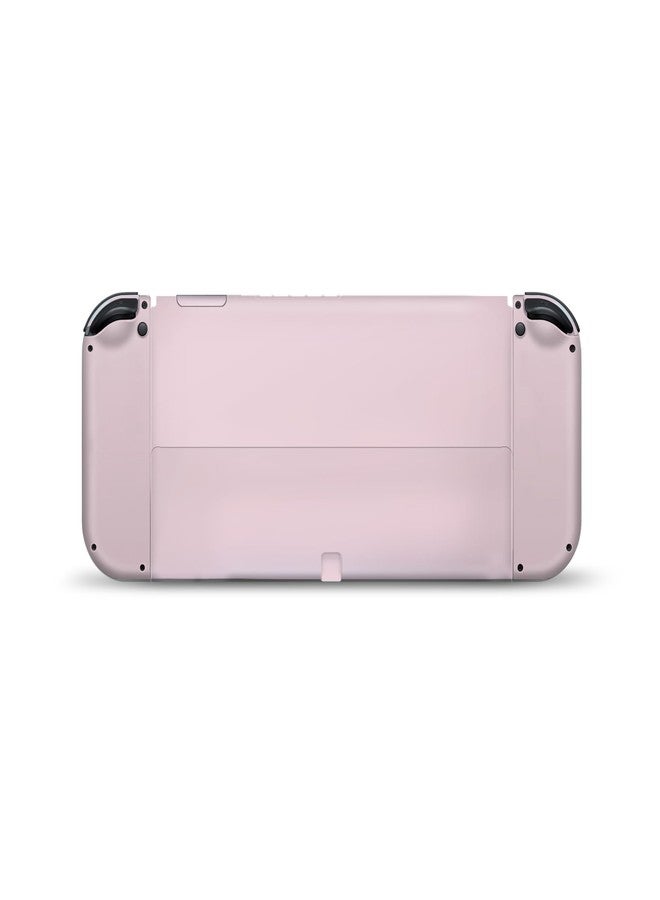 Tacky Design Solid Skin Compatible with Nintendo Switch OLED Skin Wrap Cover, Classic Skin for Nintendo Switch OLED Stickers, Premium 3M Vinyl (Pastel Rose, Nintendo Switch OLED) - Image 3