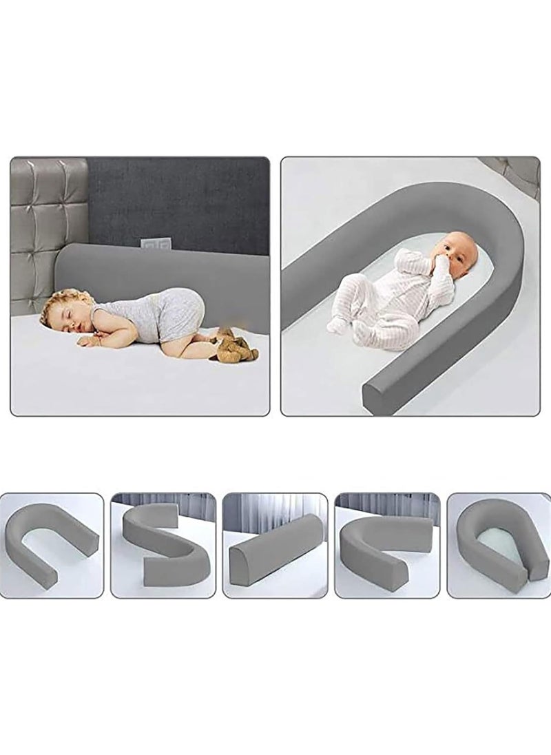 CityRiya-Long - Baby Bed Rail Guard for Toddlers, Infants Bed Safety Guard Rail, Foldable Toddler Bed Crib Rail Guard for Kids, 1.5M Baby Guard Bumper for Crib, Safe Bed Side Rail for Twin Full-Size Queen King Mattress - Image 1