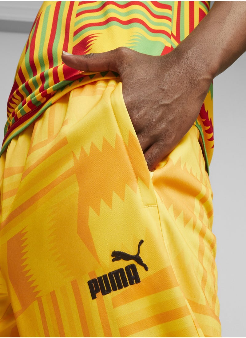 PUMA Ghana FtblCulture Mens Yellow Track Pants  - Image 5