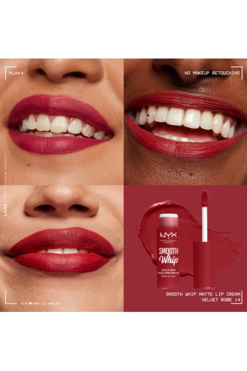 NYX PROFESSIONAL MAKEUP Smooth Whip Matte Lip Cream - Velvet Robe - Image 4