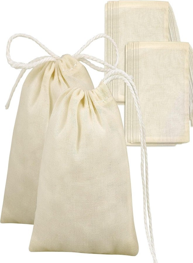 BIRDBRID 100% Organic Cotton Muslin Bags 8x12 Inch Reusable Drawstring Bags for Art & Craft, Gift, Storage, Travel, Party Favor, Eco-Friendly Unbleached Cotton Pouches, Pack of 12 - Image 1