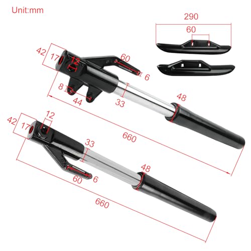 FLYPIG Front Fork Shock Assembly Shock Absorber Forks Suspension for XR50 CRF50 XR CRF 50 SDG SSR PIT BIKES FK05 SSR SDG 125 110 SSR125 SSR110 SDG125 SDG110 - Image 5