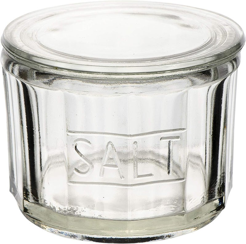Creative Co-op Round Pressed Glass Salt Cellar - Image 5