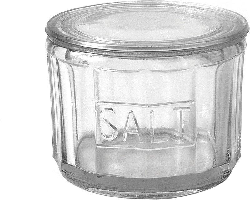 Creative Co-op Round Pressed Glass Salt Cellar - Image 4