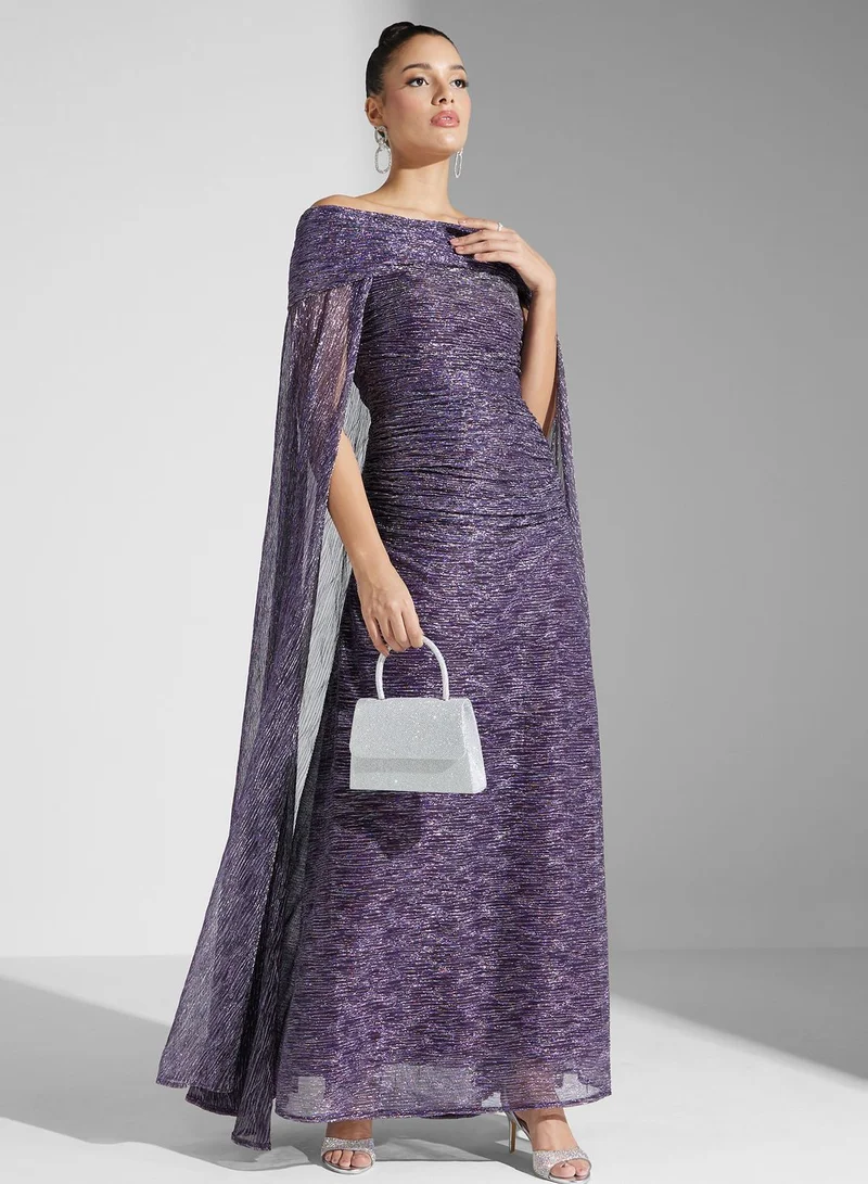 Iyra Off-Shoulder Evening Dress