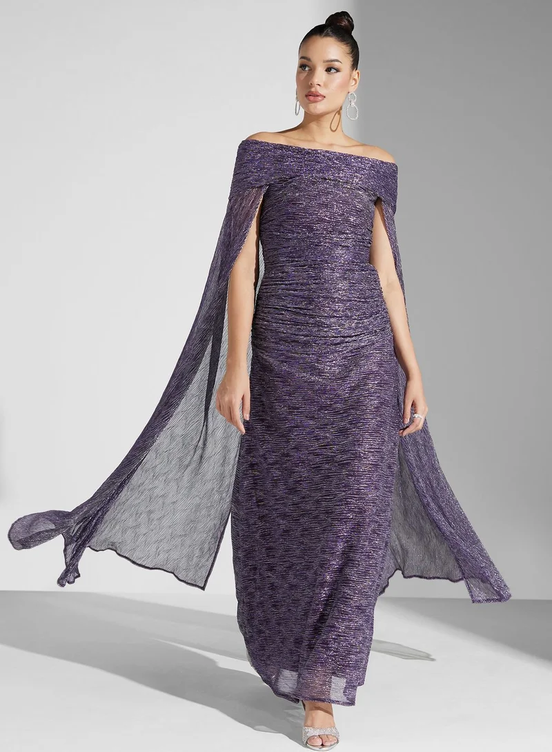 Iyra Off-Shoulder Evening Dress
