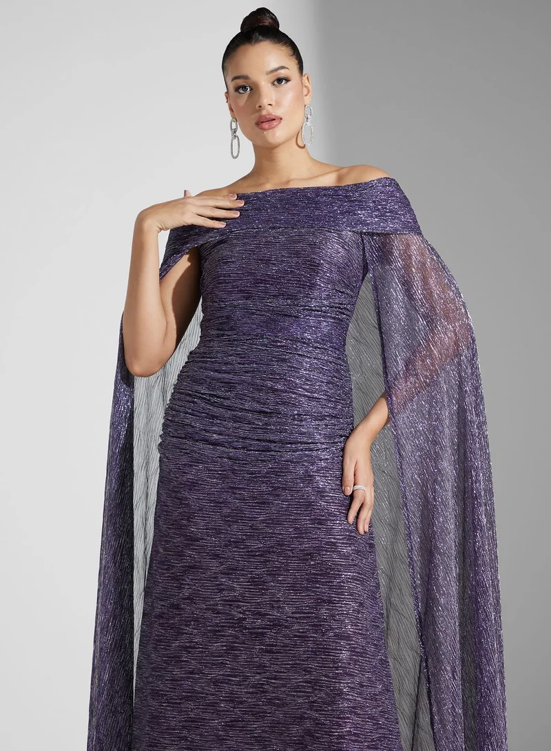 Iyra Off-Shoulder Evening Dress