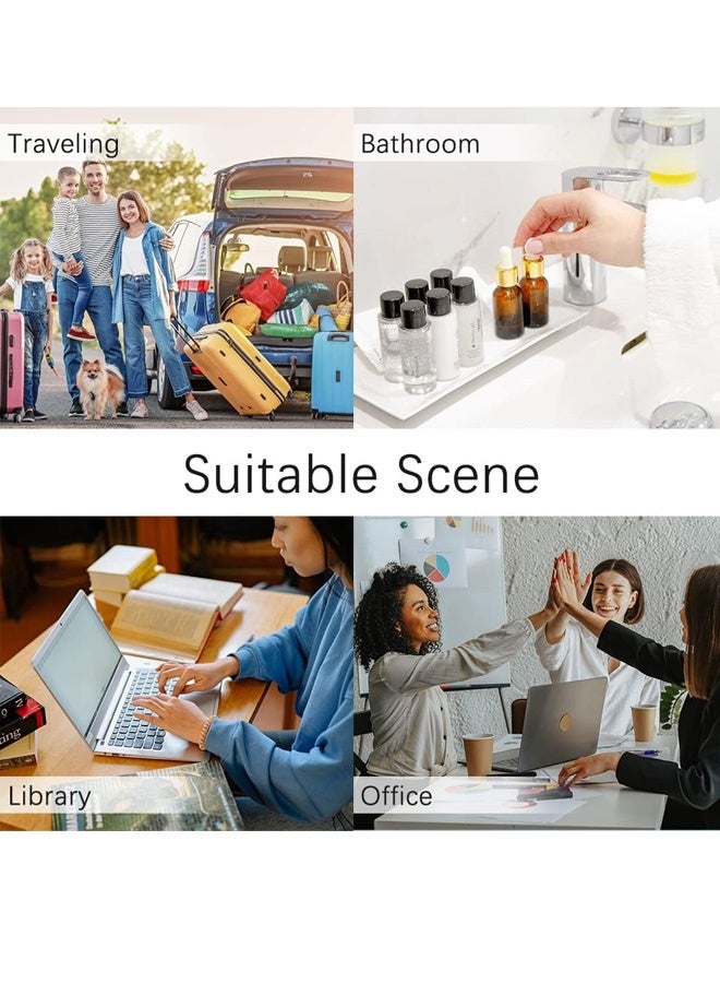 4 PCS Pencil Cases Pen Pouch Clear Transparent Marker Pouch with Zipper, Exam Pencil Storage Bag Travel Cosmetic Makeup Bag, Stationery Toiletries Organizer for Students Adults Teen - Image 2