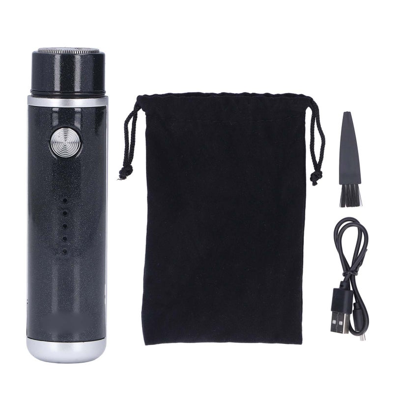 Portable Electric Shaver Mini Electric Razor USB Rechargeable Shaving Machine for Men Women TravelBlack - Image 1