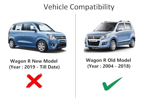 Auto Hub Car Cover Compatible with Maruti WagonR (Model : 2004-2018) with Water Resistant, Triple Stitched, WagonR Car Cover, Plain Silver - Image 2