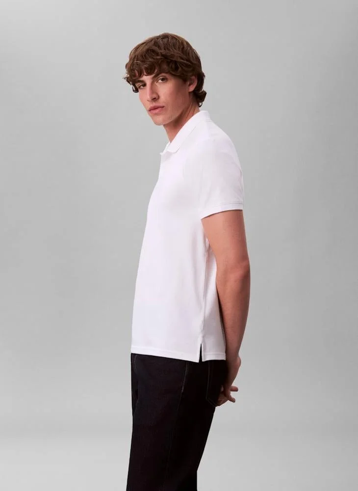 CALVIN KLEIN  SS SLIM REFINED PIQUE POLO for Men | Best Price UAE