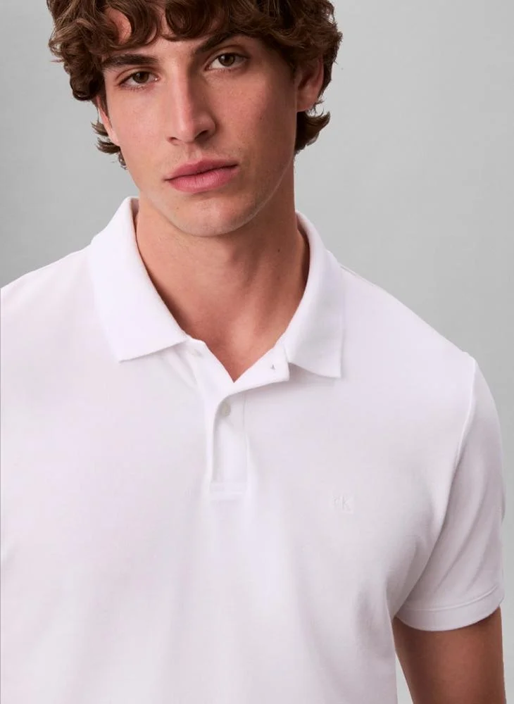 CALVIN KLEIN  SS SLIM REFINED PIQUE POLO for Men | Best Price UAE