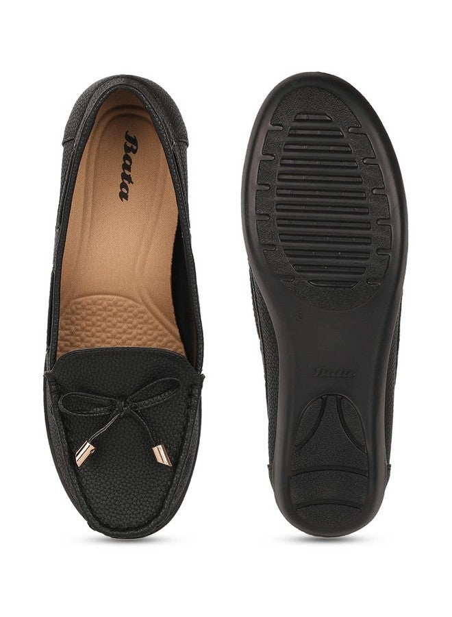 Bata Women's YAJNA Moccassins (5516992_BLACK_4 UK) - Image 5