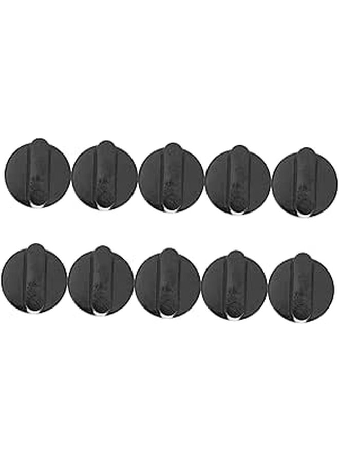 NUOBESTY 10 Piece Gas Stove Rotary Knobs For Kitchen Cookers Easy Operation Plastic Design - Image 1