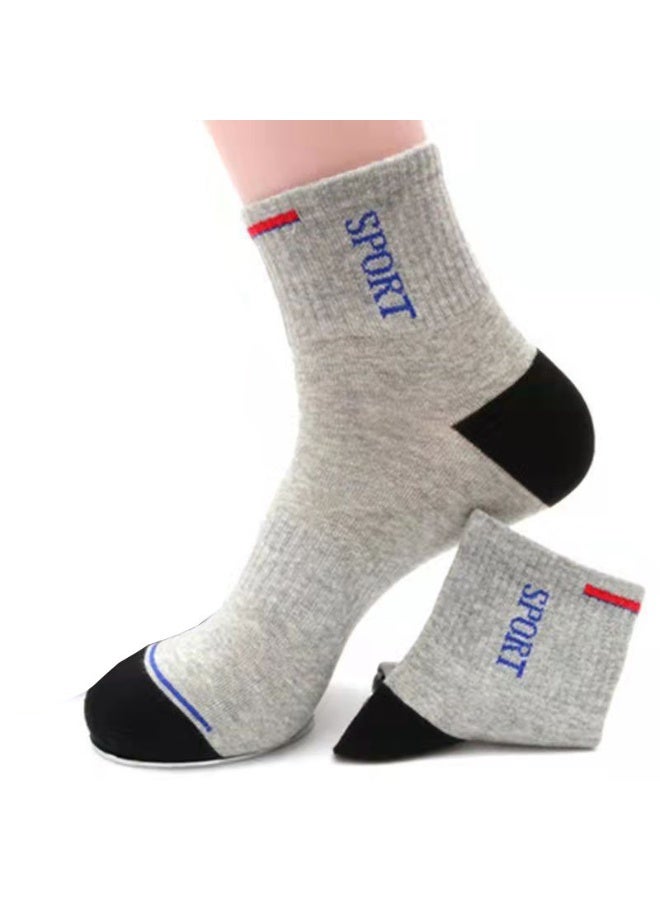 KUYING Fashion Anti Slip Breathable Sports Socks Five Piece Set