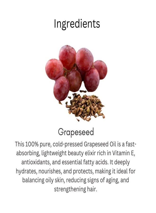 Utkrisht Khadi Grapeseed Oil For Skin & Hair 100ml | Pure & Natural Oil for Hair Growth & Nourishing Skin Care | Non Sticky, Paraben, Mineral Oil Free | For All Hair Types | Daily Use for Men & Women - Image 4