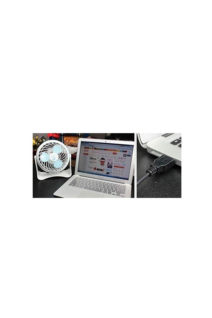 مروحة USB صغيرة Sy08-150 مقاس 7 بوصات لمحطة العمل أو السيارة - Image 2