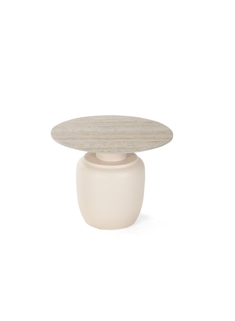 Pan Home Malceno Accent Table Set Of 2 Ceramic - White & Ivory - Image 4