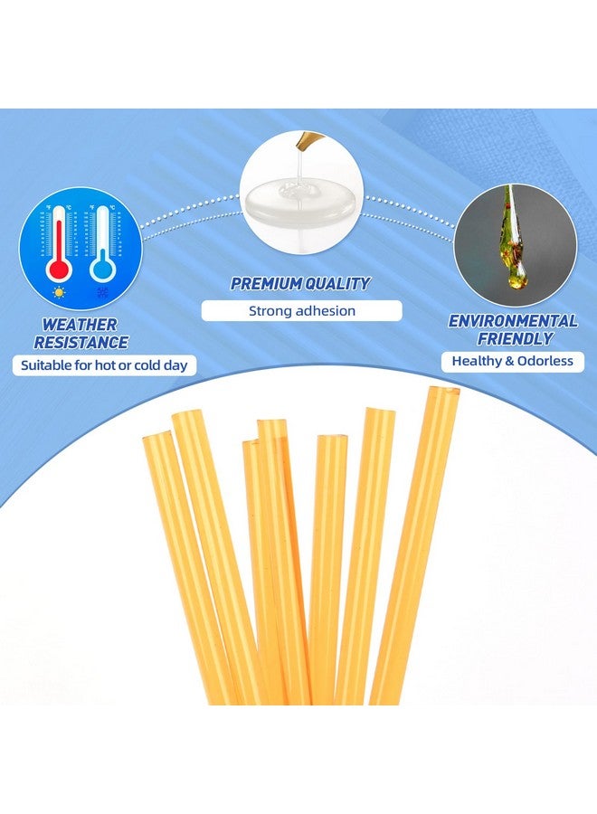 Neitsi Neitsi 18Pcs Keratin Glue Sticks for Hair Extensions,Professional Hot Melt Glue Stick,Hair Adhesive Keratin Gun Bond Glue Stick for DIY Project (Yellow - Image 2