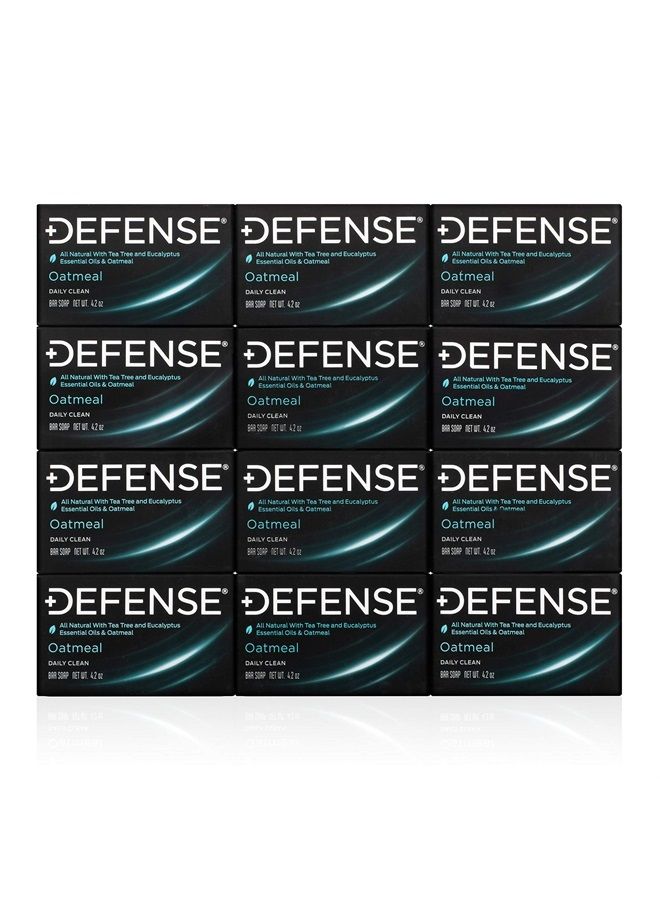 Defense Soap صابون بار الشوفان الدفاعي 4.2 أونصة (عبوة من 12) - Image 1