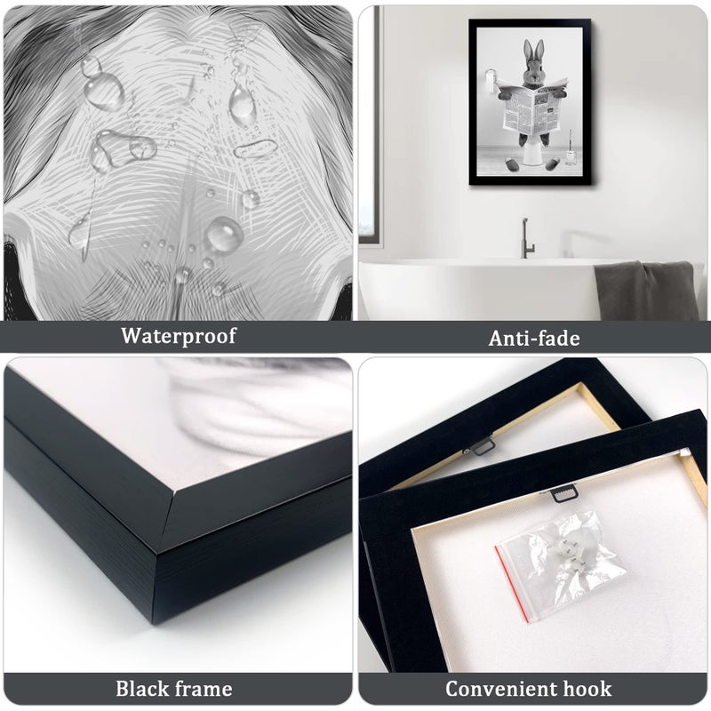 YongArt Donkey Animal Prints Toilet Room Decor Nice Ass Quotes Bathroom Sign  Funny Bathroom Decor Bathroom Signs  Funny Bathroom Wall Art  Bathroom Decor Poster  Toilet Art  Guest Bathroom Wall Decor - Image 4