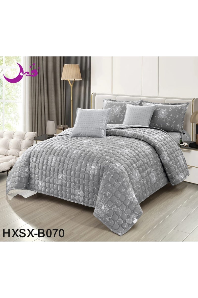 مون طقم لحاف نفرين مفرش مكون من 6 قطع بوليستر مقاس كينج 250x230 سم