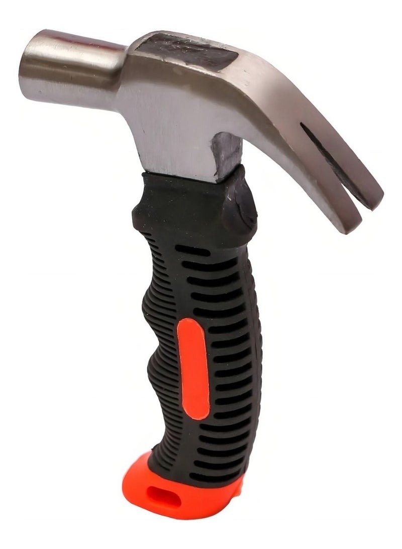 Stubby Claw Hammer 16cm Compact Size High-Carbon Steel Head with Ergonomic Non-Slip Rubber Grip for Home DIY Repairs and Tight Spaces - Image 5