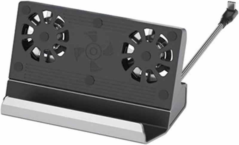 Yunseity 9 in 1 USB C Hub Dual Fan Gaming Hub with 4K 100W PD 3 x USB 3.0 x 2.0 RJ45 for Laptops - Image 1