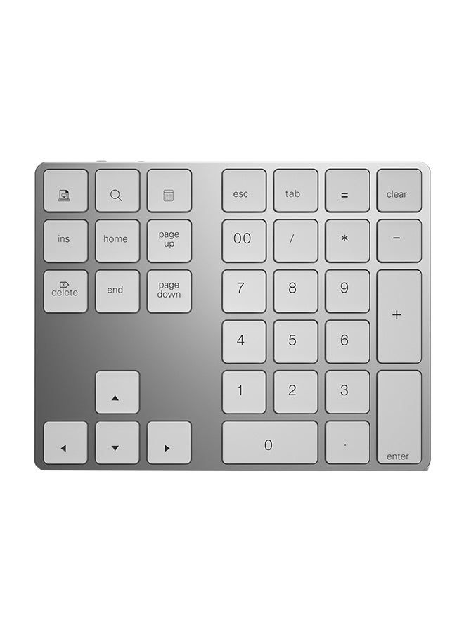 High Grade Wireless Numeric Keyboard Silver - Image 1