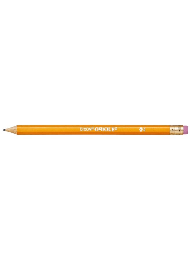 Dixon Oriole No.2 Pre-Sharpened Black Core Soft Pencils, Yellow, 12 Count (12886) - Image 2